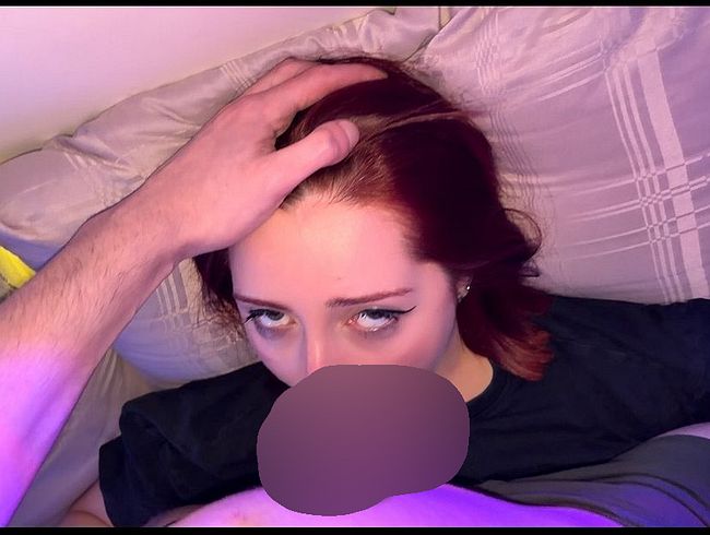 sabbernder bl*wjob mit Gesichtsspri**er