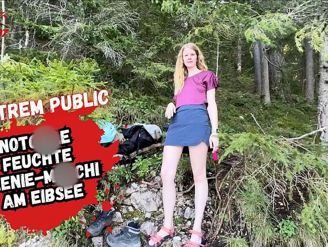 Extrem Public! Notgeiles Teen bes**gt es sich am Eibsee!