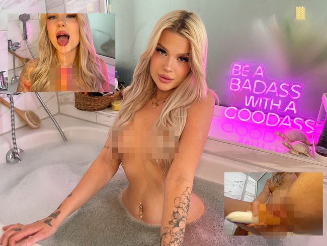 dil*o Play in der Badewanne / Girlfriend nextdoor