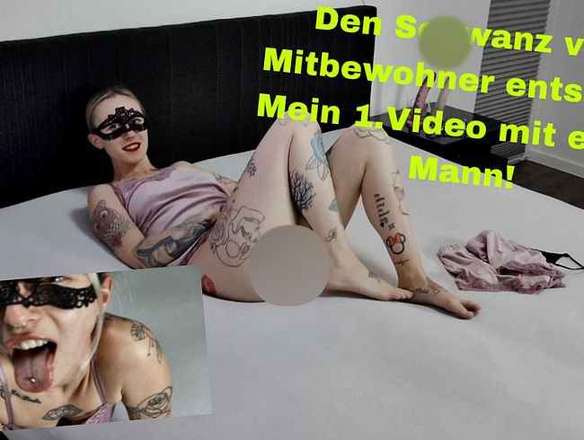 Vom Mitbewohner ERWISCHT & seinen schw**z entsa*tet! Mein 1.Video mit einem MANN!