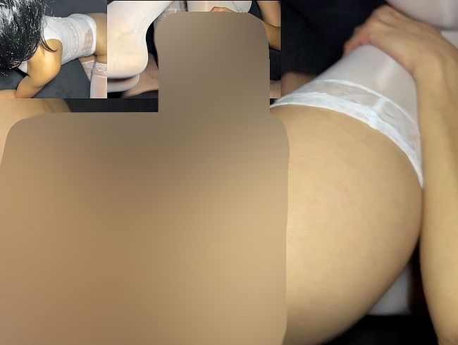 3 Loch Spaß ganz in Weiß – mal wieder geil benutzt…