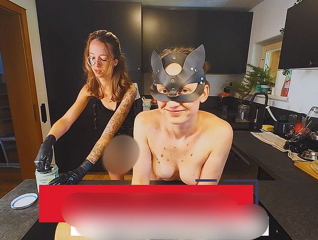 Sauber benutzt mit juli_thegoat in der Küche - str*ponfi** nach ana*fi*ting (Teil 2)
