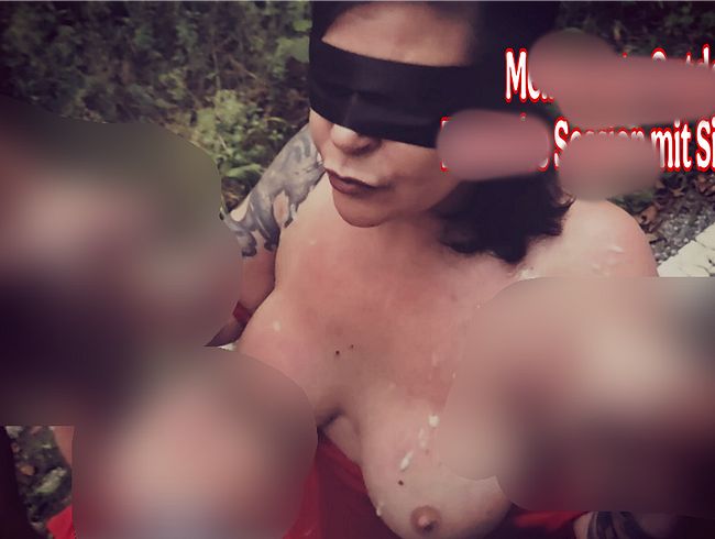 Mein erster Outdoor Bukkake für meinen Sir Costas