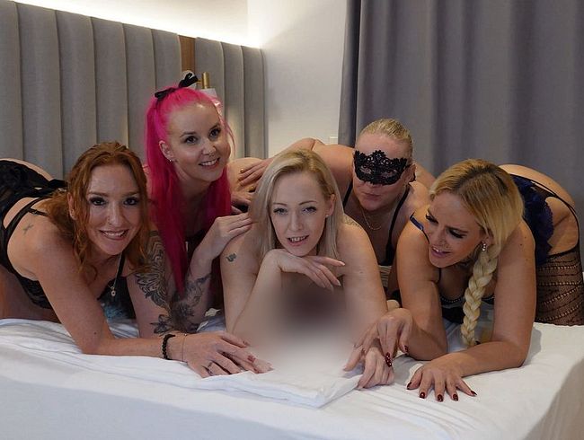 || Ultimative les**n-Orgie mit 5 Hobby-hur*n! str*pon fi**en und musc**sa*t im Überfluss ||