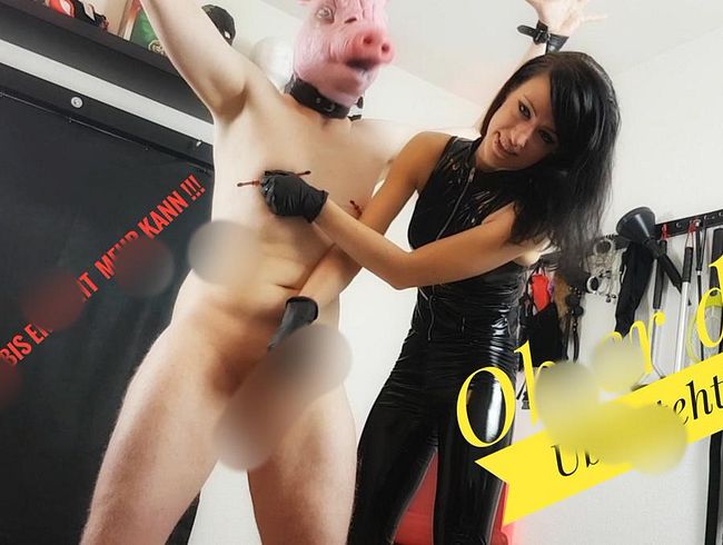 Die Sau wird ab gemolken ob ER das übersteht ?!