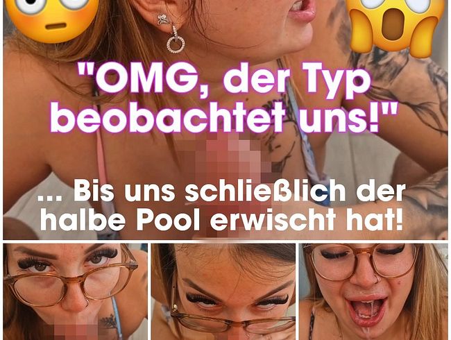 KRANKER outdoor Sloppy bl*wjob auf der Hotel Terasse