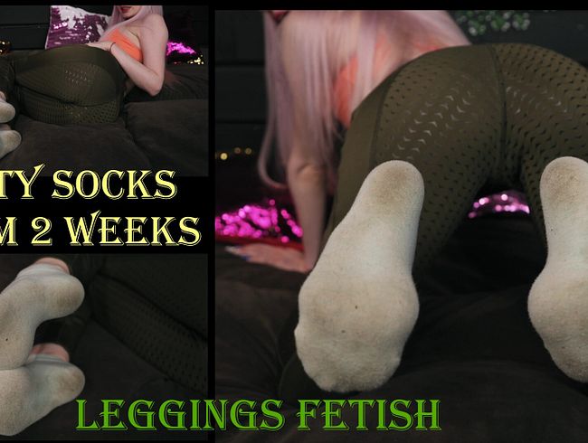 Schmutzige Socken ab 2 Wochen und Leggings Fetisch
