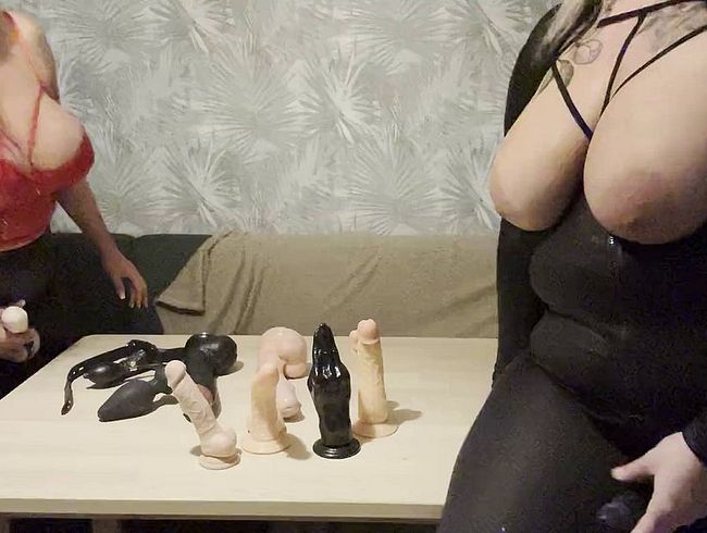 2 str*p On's und dil*os für die kleine Sissy Schlampe