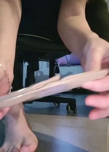 Nylonsocken beige auf schwarz wechseln in POV