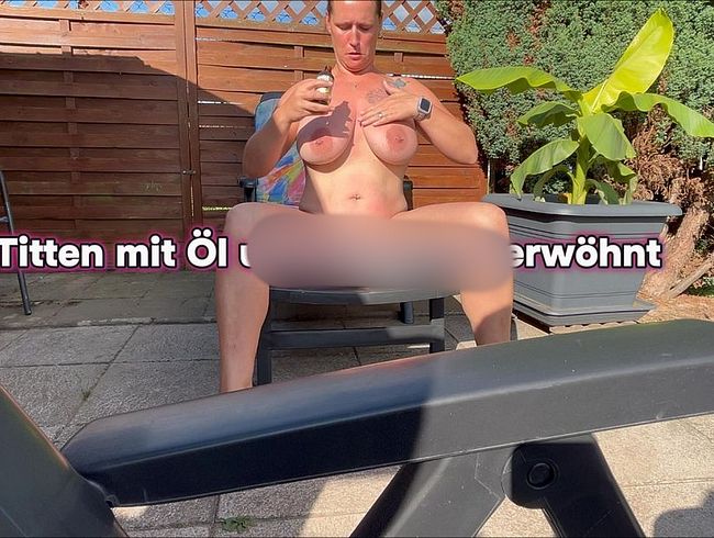ti*ten mit Öl und sper*a verwöhnt