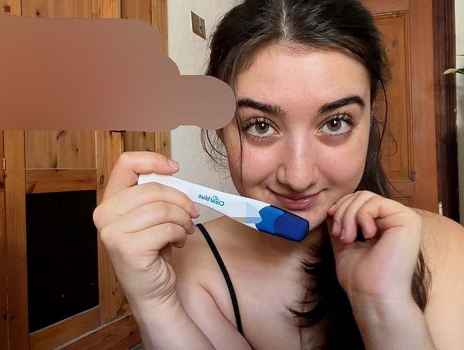 Bin ich zu weit gegangen? Live Schwangerschaftstest nach dem cream**e Unfall