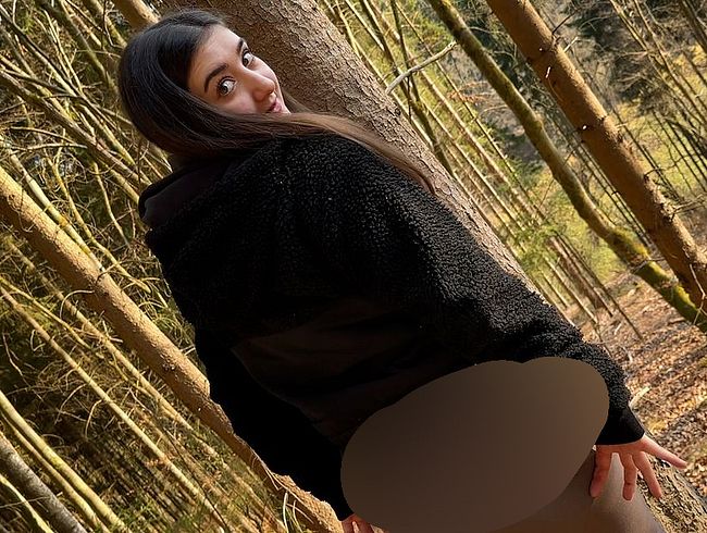 Ich wollte es unbedingt draußen!! Beim Wald fi** fast erwischt!!