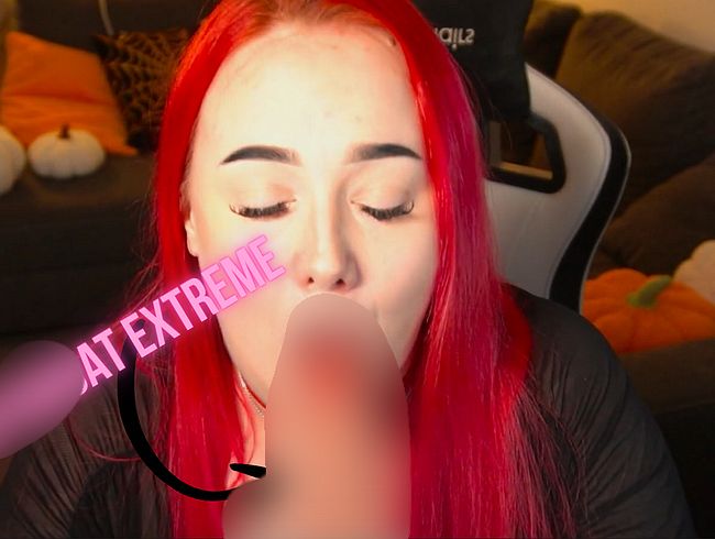 BJ Nahaufnahme EXTREM: deep***oat + sper*a Makro-schl**k! 4K