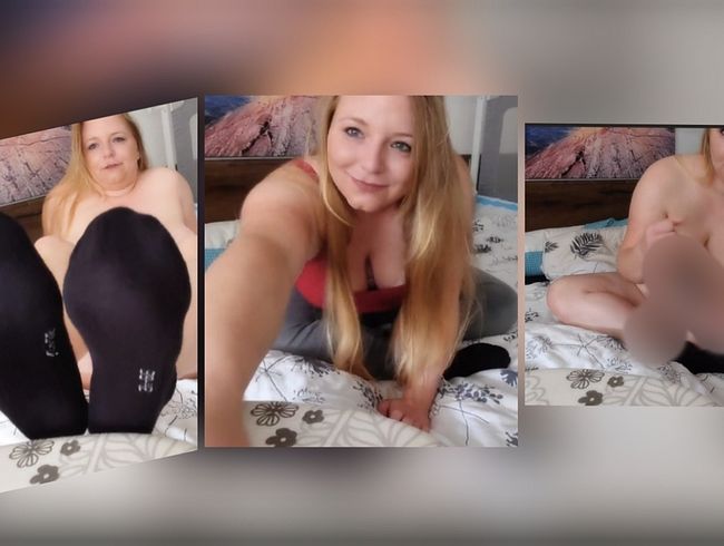 wi**sanleitung mit spri** Countdown auf meine schwarzen Sneakersöckchen