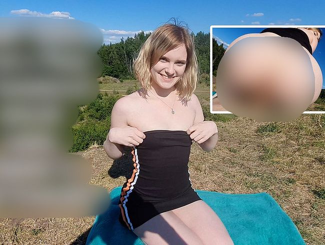 Enger Teenie ars** & Pu**y im Steinbruch gefi**t! Lautes Stöhnen & ana* cream**e