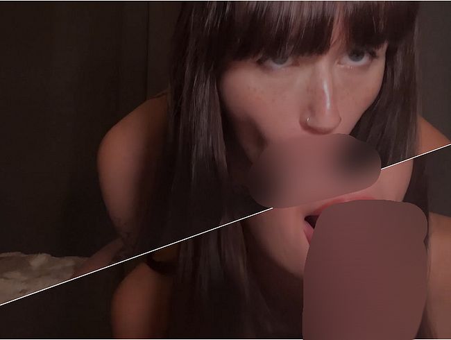 Er liebt meine Zunge! Hand- und bl*wjob mit intensivem eic**llec*en