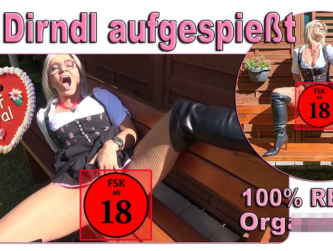 ** Im Dirndl aufgespießt **