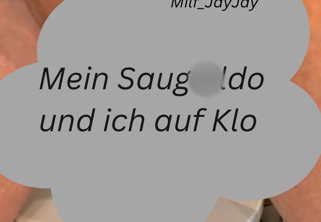 Geile Klo-Nummer! Ich reite meinen Saugdil*o mitten auf dem WC …