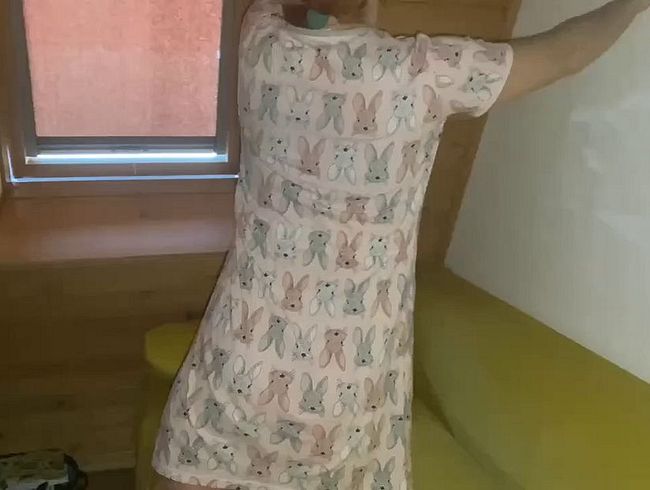 Double cum, inside Pu**y and on the floor. Once in a row