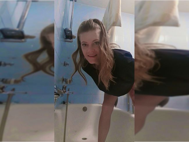 Guten Morgen pi** in die Badewanne