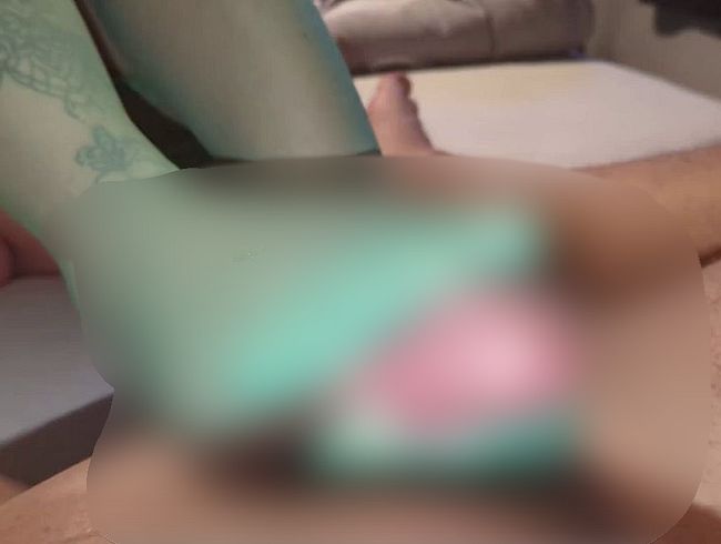 foot**b in Grünen Halterlosen Strümpfen