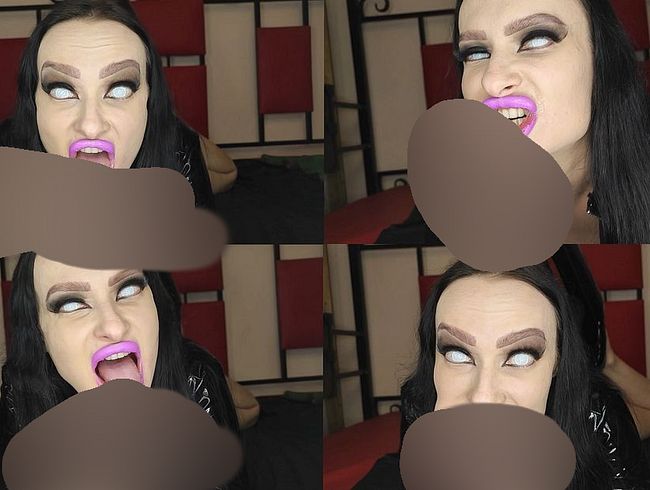 Hungrige Zombie-Gothic-Hexe beißt deinen schw**z, POV