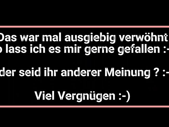 Das war mal ein Verwöhnprogramm