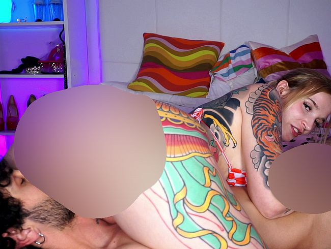 69 und er spri**t mir in den Hals!