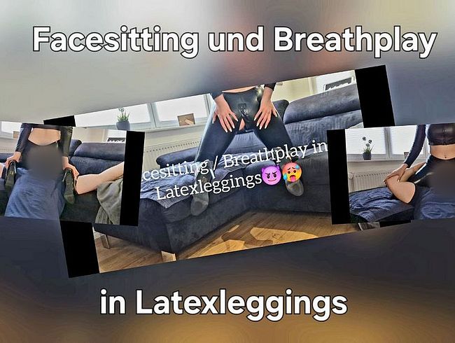 100% Latex ! facesi***ng in Latex mit Breathplay ! Geil !