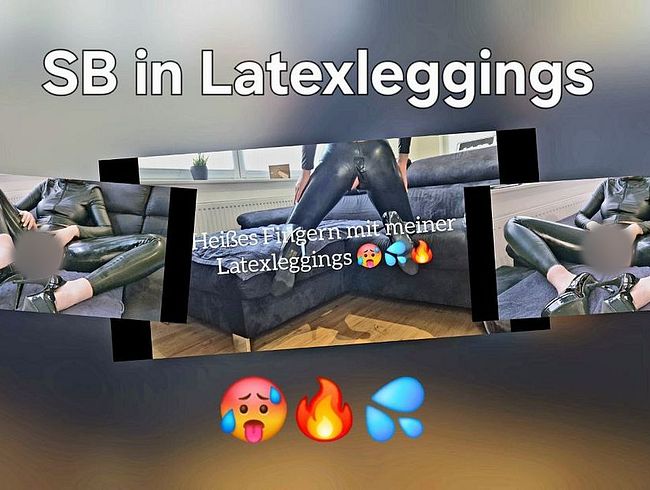 100% Latex ! Selbstbefriedung in Latex und s*xy Heels auf dem Sofa