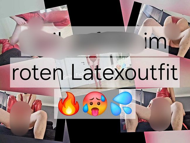 Geiler fi** im roten Latexoutfit ! Happy End auf meinen Körper