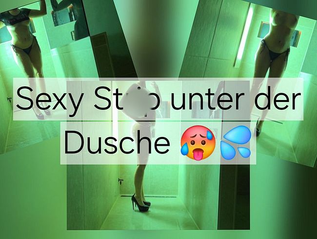 s*xy Strip unter der Dusche, in heißen Dessous und High-Heels !