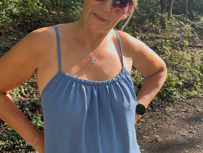 Das schöne Wetter im Kleid ausgenutzt