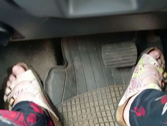 Autofahren mit Hausschuhen