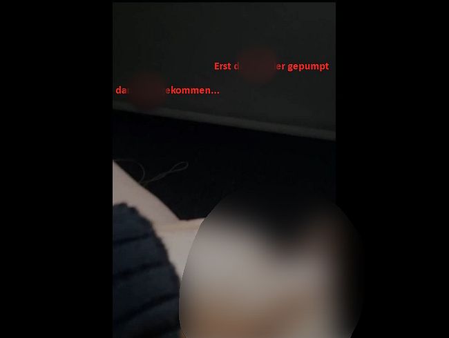 kit**** gepumpt und geil gekommen