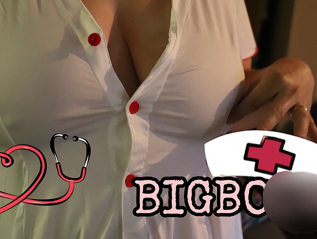 Krankenschwester mit prallen XXL-ti*ten untersucht dich